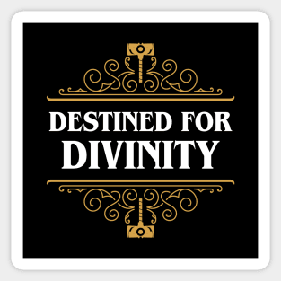 Cleric Destined for Divinity Funny Tabletop RPG Sticker